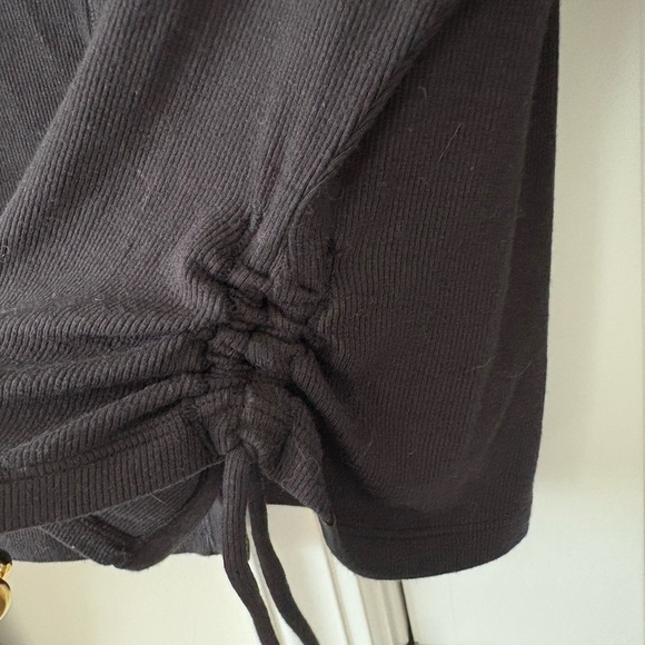 Lululemon “Side-Cinch Ribbed Cardigan” Black size 10 - Picture 7 of 9